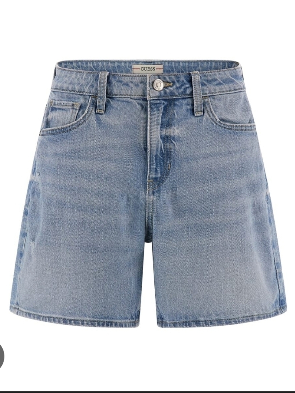 Guess Eco  Blue High-Rise Denim Shorts Vintage Relaxed Shorts Size 25